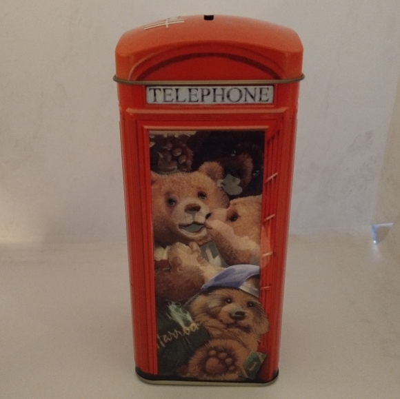 🧁 3/$30 Harrods Telephone Money Box Tin - Picture 3 of 13